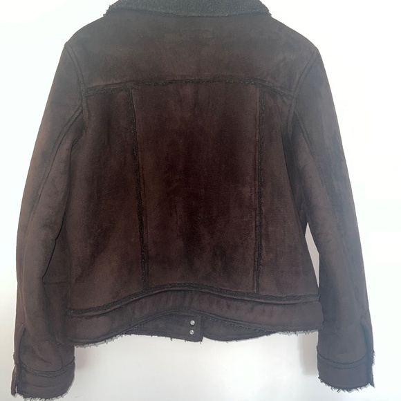 VINTAGE SHEARLING MOTO JACKET | WOMEN'S LARGE - Picture 2 of 2